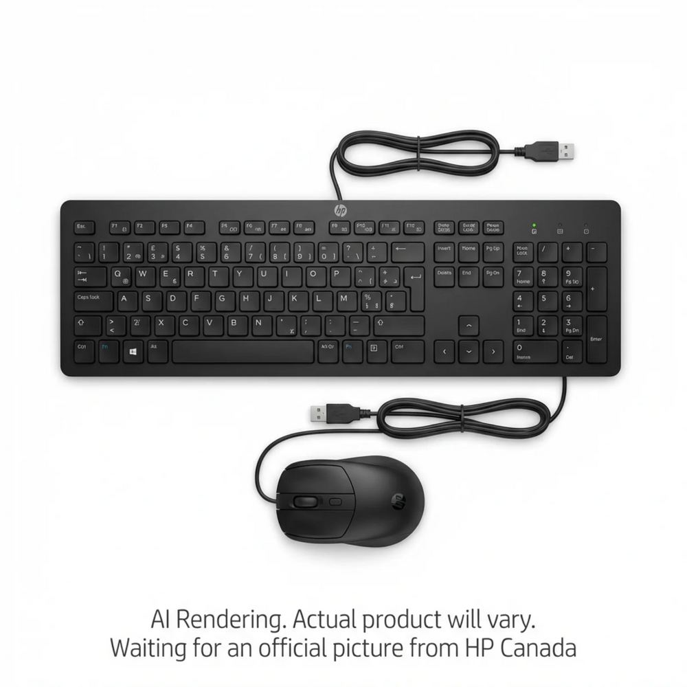 HP 150 Wired MSE/KB Combo Canada - French Bilingual