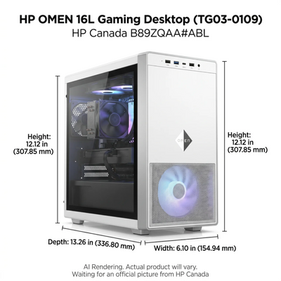 HP OMEN 16L Gaming DT TG03-0109 PC Canada - French Bilingual (B89ZQAA#ABL)
