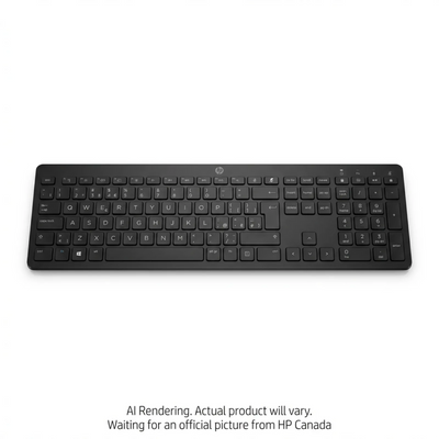 HP 450 Black Programmable Wireless Keyboard - French Bilingual (4R184AA#ABL)
