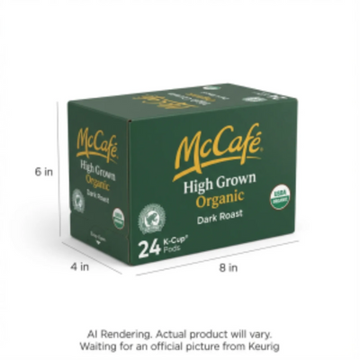 Keurig McCafé High-Grown Organic K-Cups 24 Count (61-60898)