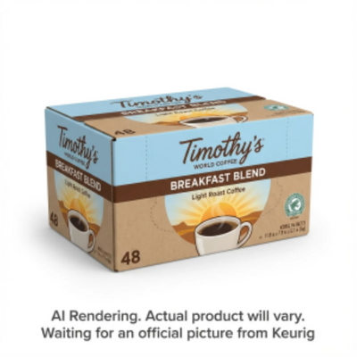 Keurig Timothy's Coffee Single Serve - Breakfast Blend 48 Ct (96-06773)