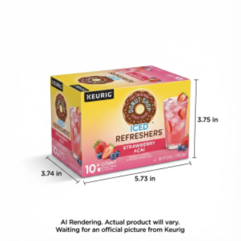Donut Shop Coffee Single Serve - Dshp Kcup Strbry Rfrshr 10Ct Ca