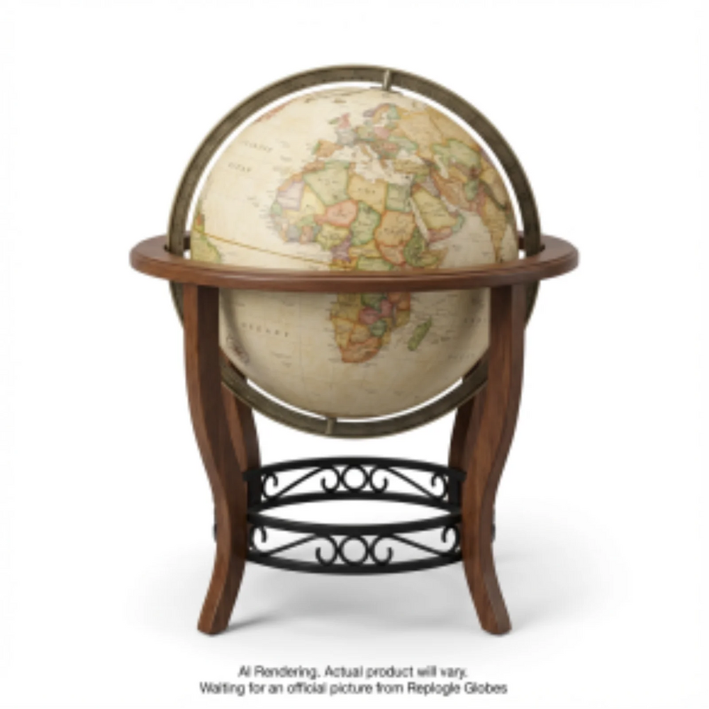 Garrison 16"/40.5 Cm Antique Raised Relief Floor National Geographic Collection (English) - Ships in 2 boxes