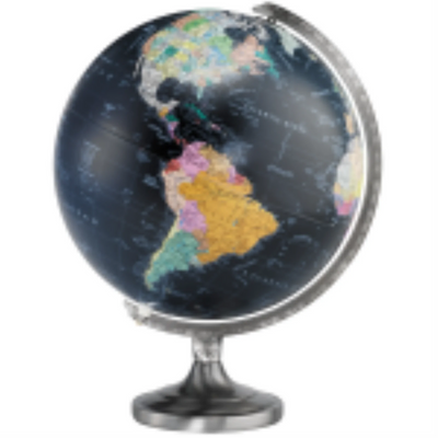 Replogle Globes Orion 12 Black Ocean Illuminated Desk Globe (81501)