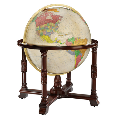 Replogle Globes Diplomat 32" Antique Illuminated Floor Globe (65225)