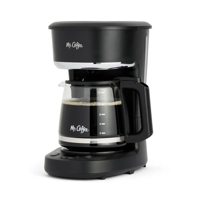 Mr. Coffee Mini Brew Programmable Coffee Maker, 5-Cup Coffee Maker, Black