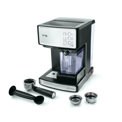 Mr. Coffee Café Barista Espresso, Cappuccino and Latte Maker, 15-Bar Pump, Stainless Steel (2169274)