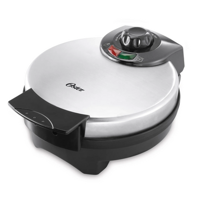 Oster 8-Inch Belgian Waffle Maker with Adjustable Temperature Control (CKSTWF2000033)