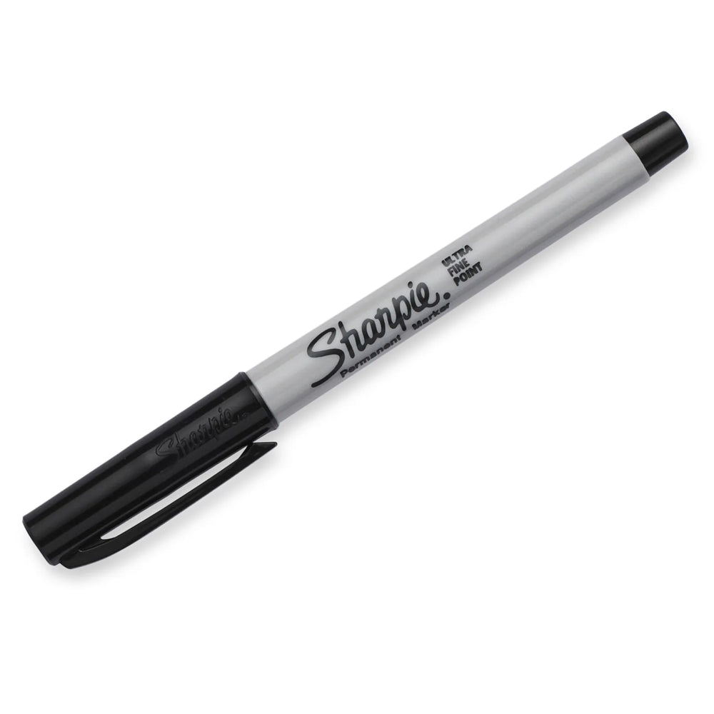 Sharpie 37121 Professional Permanent Marker with Ultra Fine Precision Point – Smudge-Resistant Black Ink, Single Count