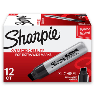 Sharpie Magnum Permanent Marker Oversized Chisel Tip Black (44001A)