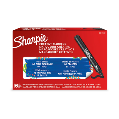 Sharpie Creative Marker, Black, Bullet Tip (2218123)