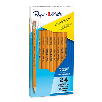 Paper Mate Canadiana Woodcase Pencils, HB #2, 24 Count (7364022424)