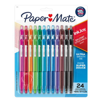 Paper Mate InkJoy 300RT Retractable Ballpoint Pens, Medium Point, Assorted, 24 Count (1951398)