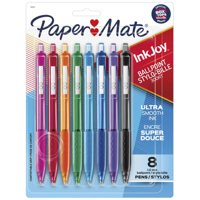Paper Mate InkJoy 300RT Retractable Ballpoint Pens, Medium Point, Assorted, 8 Count (1945921)