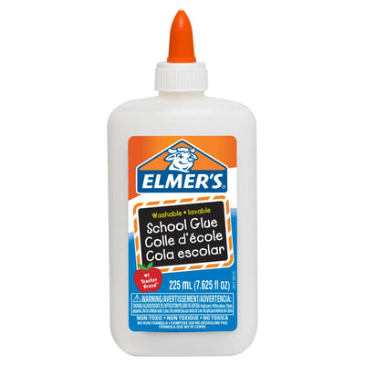 Colle scolaire lavable Elmer's, blanche, 225 mL