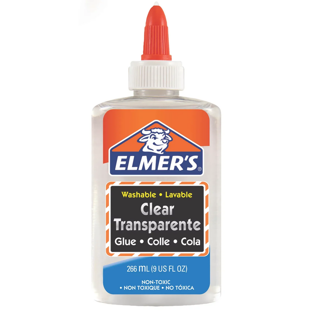 Elmer's Liquid School Glue Clear Washable 266 mL 24 Count (E6309T)