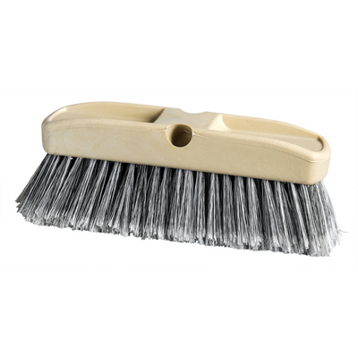 Car Truck Wash Acid Resistant Brush 11" Plastic Block Grey/White