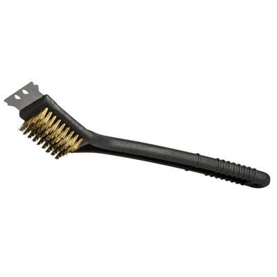 M2 Professional 12" BBQ Brush with SS Bristles and HD Scraper (BBQ-1200)