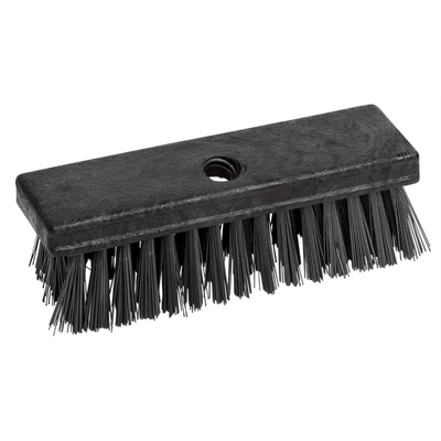 8” Scrubbing Brush only-Stiff w/ Threaded hole for handles