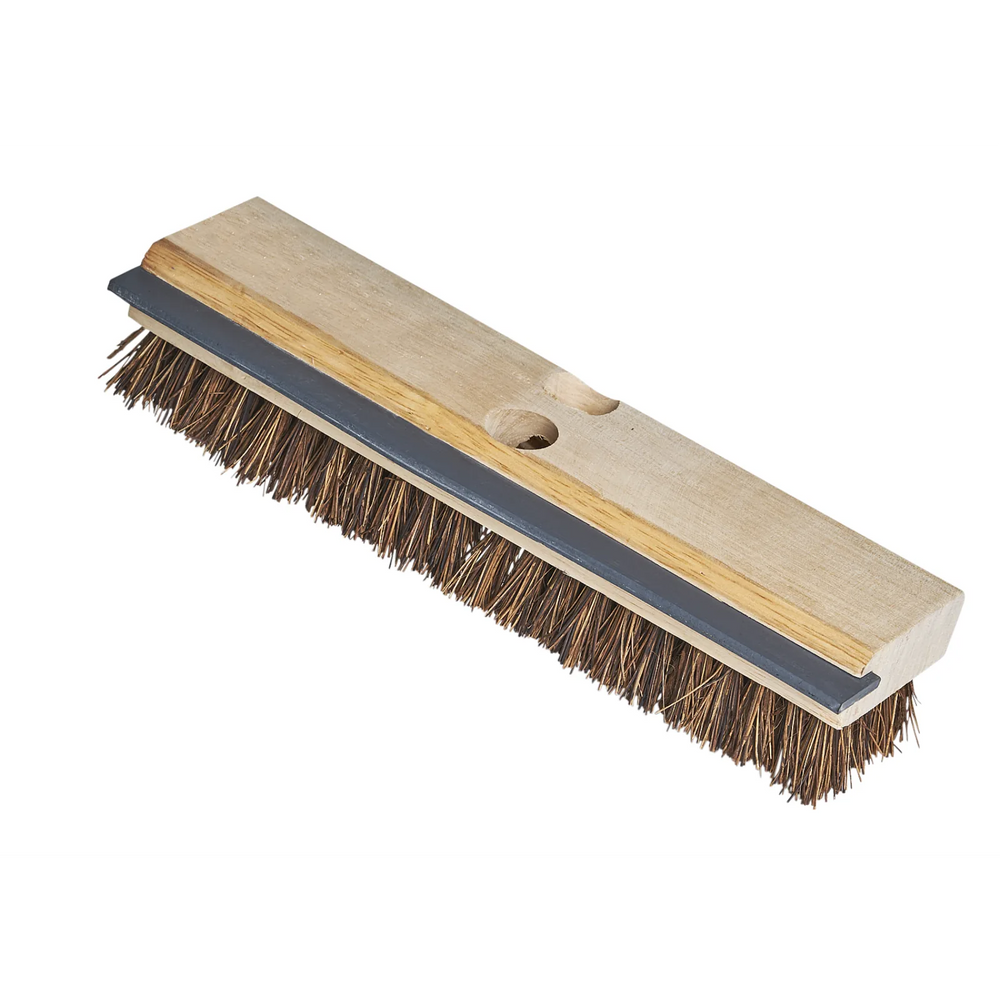11" Wood Deck Brush w Squeegee - Palmyra/Bassine
