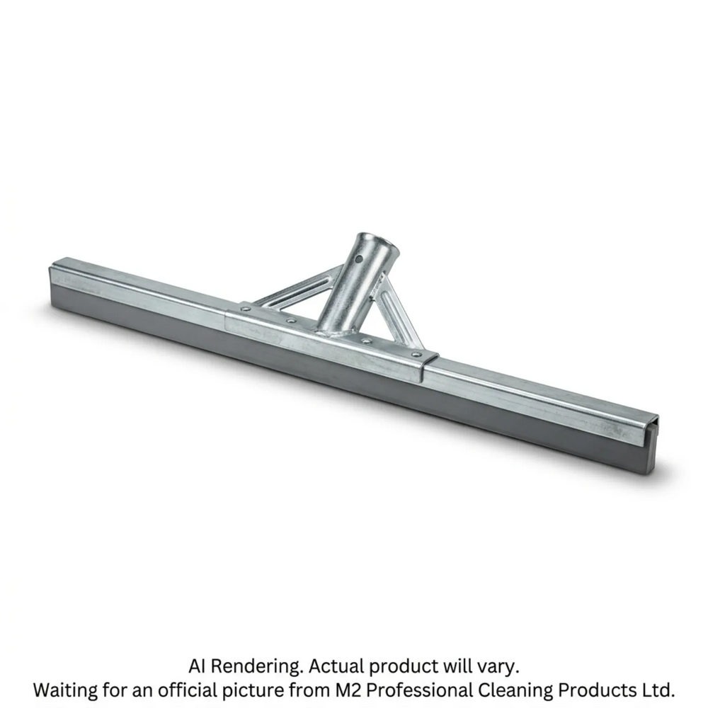 36" Straight Floor Squeegee Grey Non-Marking Rubber