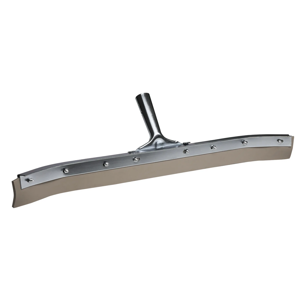 24" Curved Floor Squeegee Grey Non-Marking Rubber