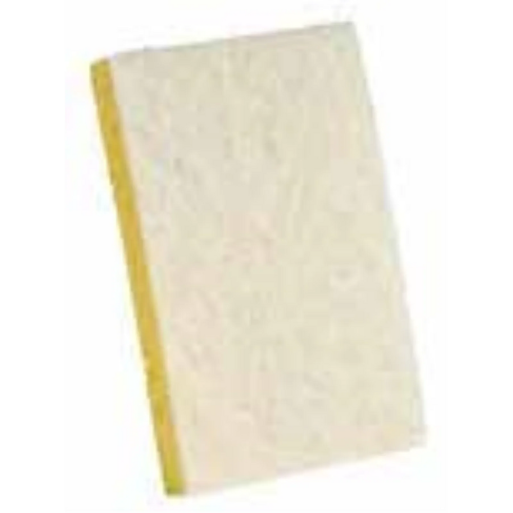 Cellulose sponge with Light duty scouring pad-4”x 6”x 0.875”- Case Pk/1x50 white/yellow