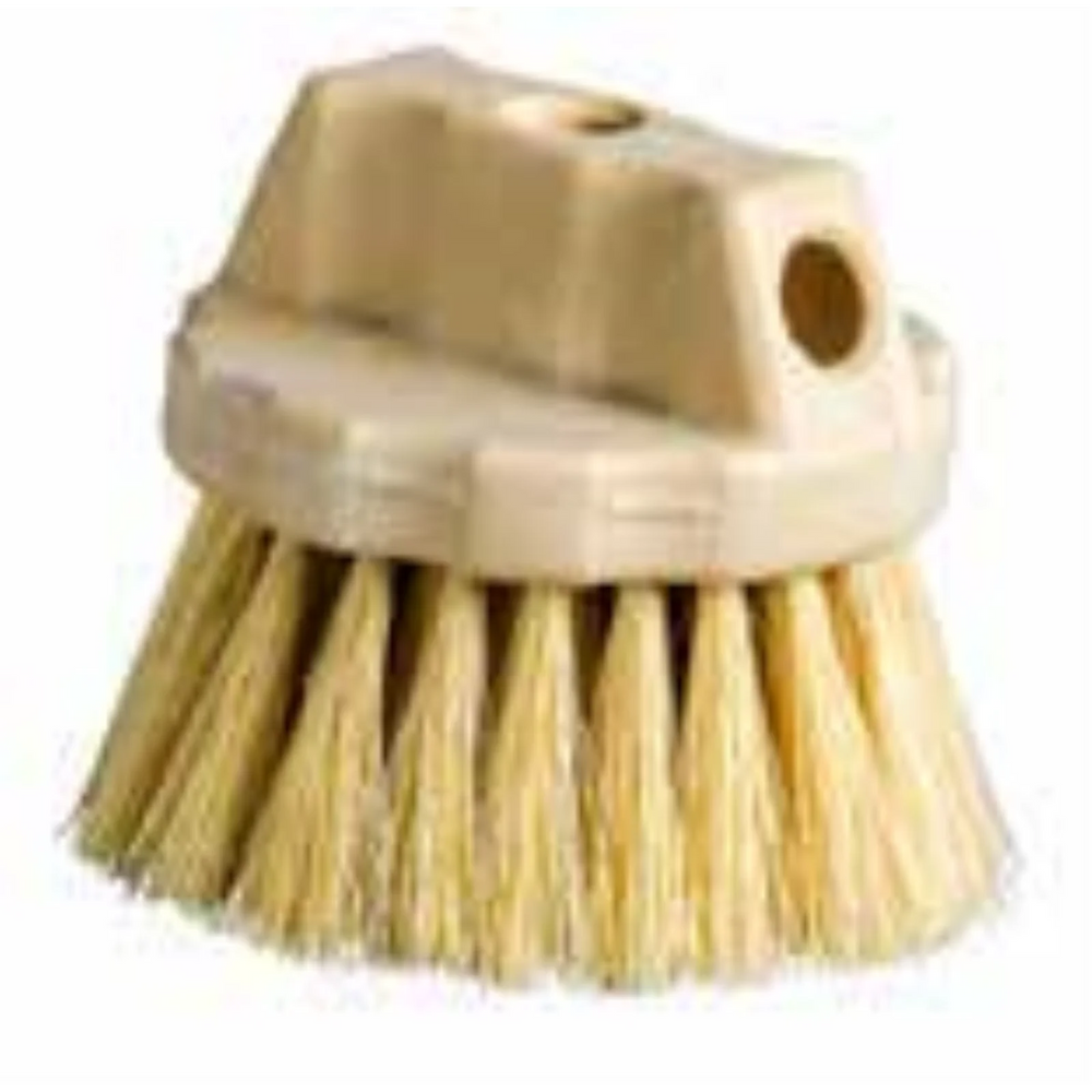 Window Brushes Plastic Block Round White Natural Fibre