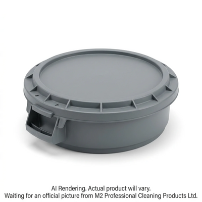 M2 Professional 10 Gallon Lid-Grey Heavy Duty Container (WM-PRH1010G-L)