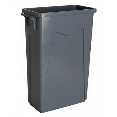 23 Gal / 110 Qt Mavrik Slim Garbage Container - Grey