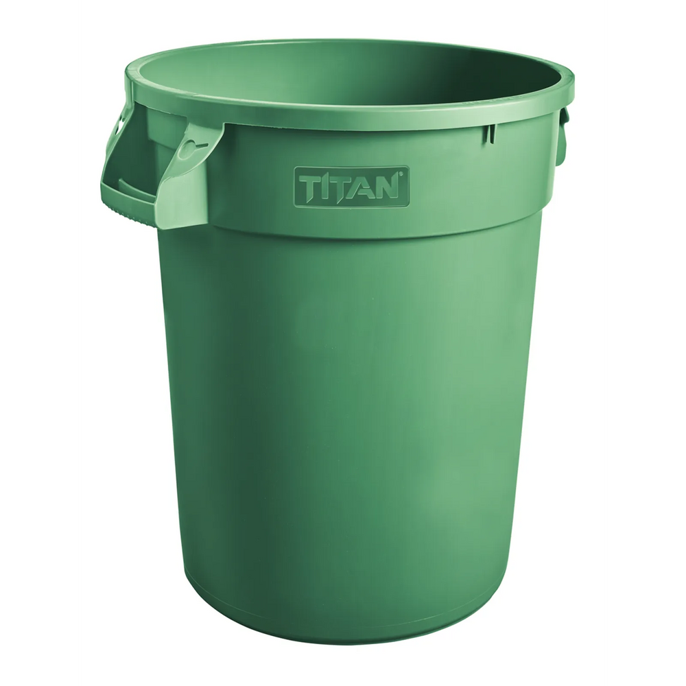 Heavy Duty 32 Gallon Garbage Container-Green(121L)