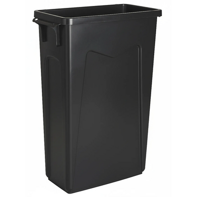 23 Gal / 110 Qt Mavrik Slim Garbage Container - Black