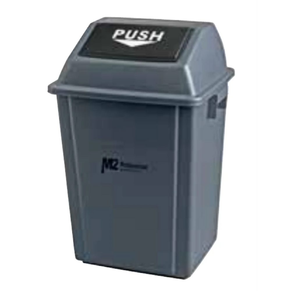 Ez-Push Square Garbage Container W/Lid-40L