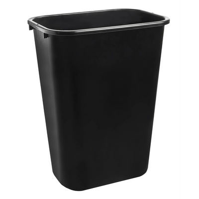41qt Waste Basket - Black