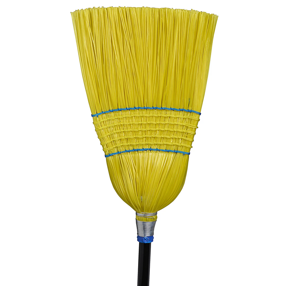 Plastic Corn broom With a 48" Handle