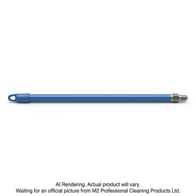 M2 Professional Blue Metal Handle with Hex Threaded Tip and Hanger Cap Heavy Duty 1x48 (FH-M348HD-BL)