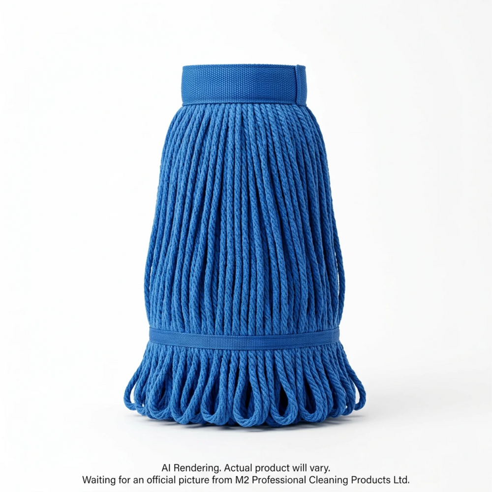 MicroFiber Mop NBand Looped mop 32oz/850g Bagged-Blue