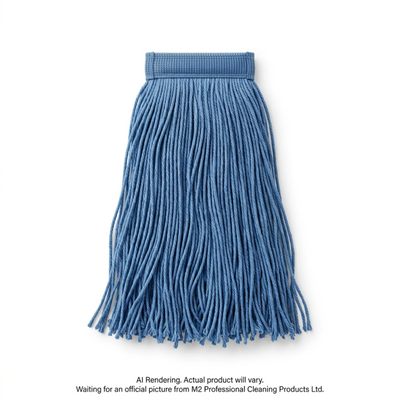 M2 Professional Swipe Cut-End Mop 12oz/350g Blue Bagged (MW-SWC12-BL)