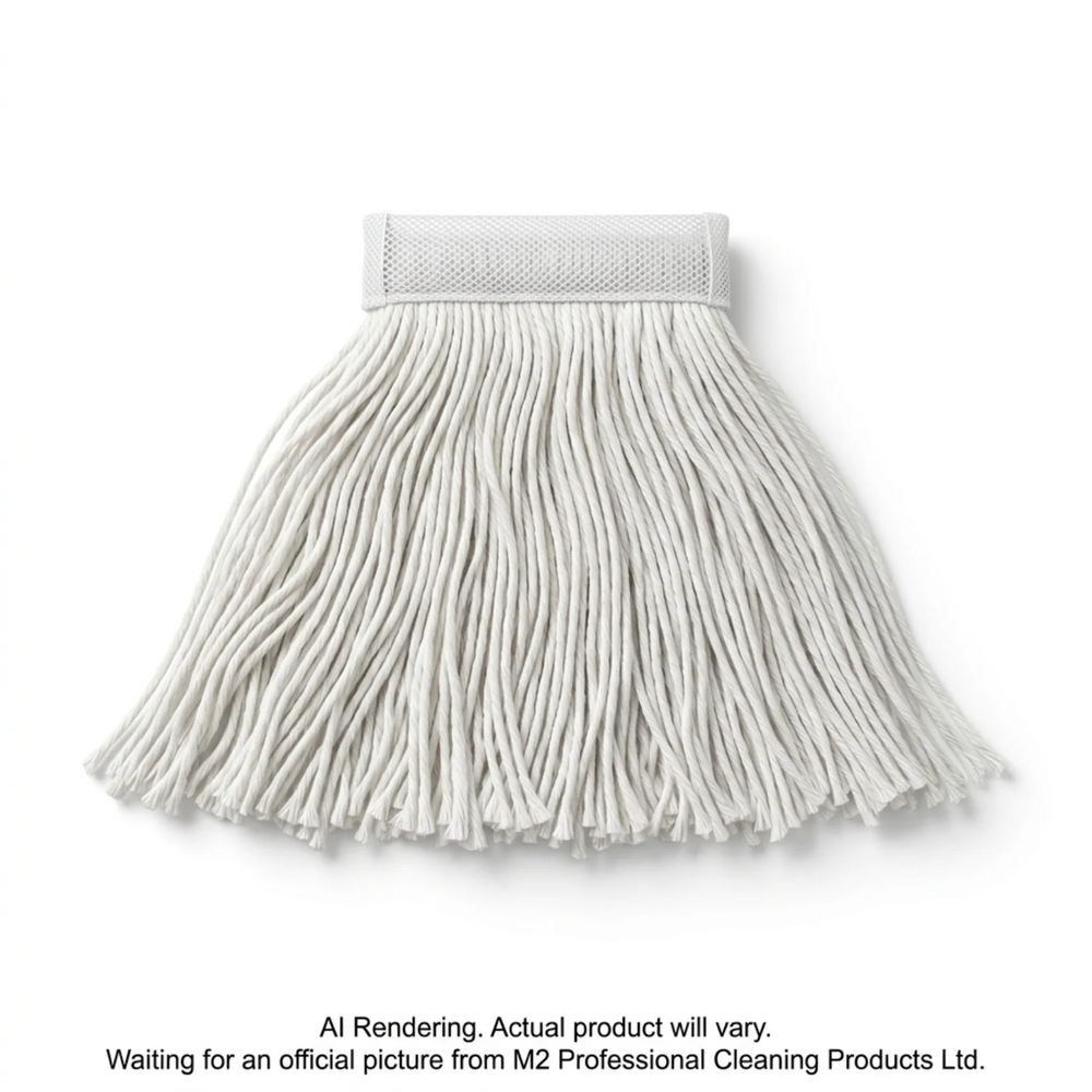 32oz Dura-Pro Cut-End Wet Mop - Narrow Band - White