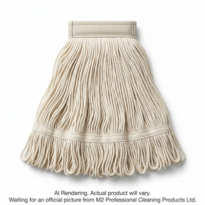 M2 Professional Cotton-Pro Looped-End Wet Mop - Ext-Large Bagged (MW-CL4XL-NB)