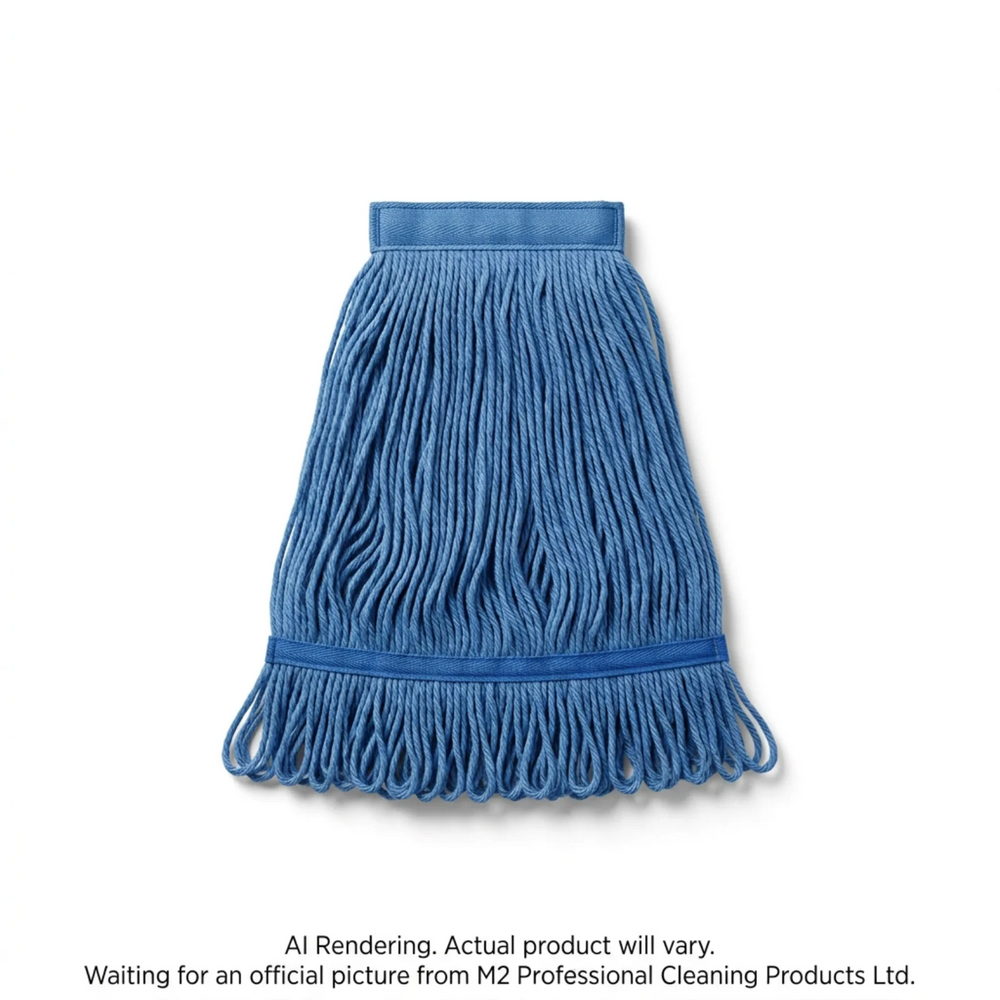 32oz Dura-Pro Loop-End Wet Mop - Narrow Band - Blue