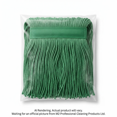 M2 Professional Swipe Cut-End Wet Mop 32oz/850g Green Bagged (MW-SWC32-GN)