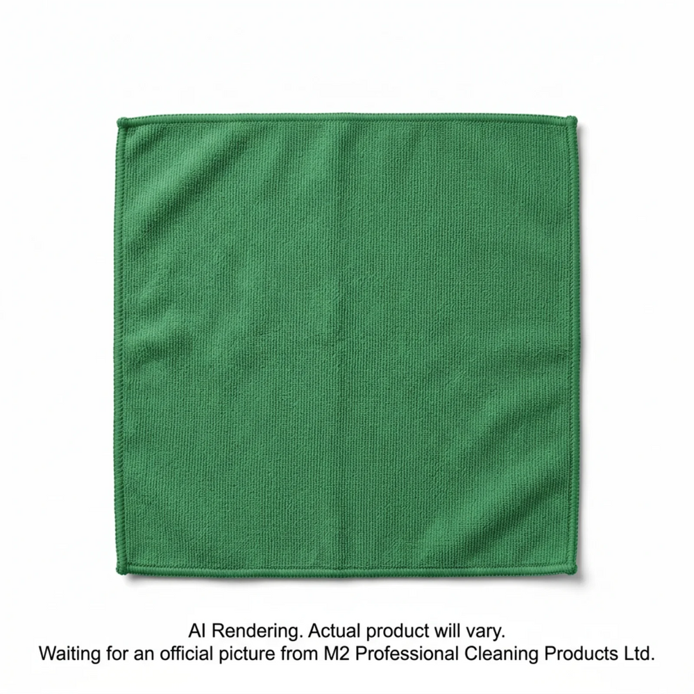 Sani-Pro Microfiber Cloths 40x40cm/16"x16" (300Gsm) Green