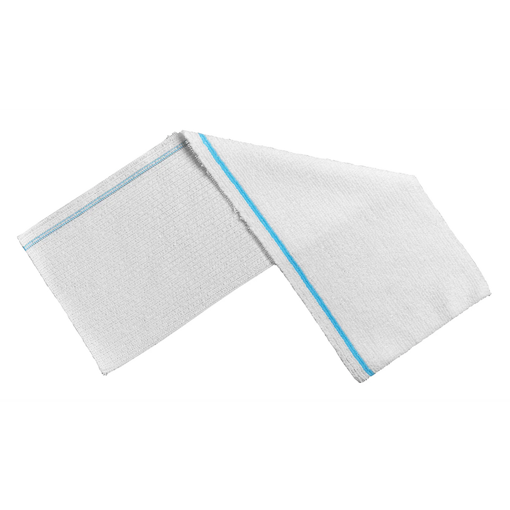 Disposable Microfiber Pad w/Blue scrub stripe 47x13cm,18"x5"