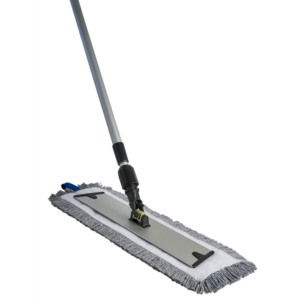 Swipe-It Velcro Frame Kit/w/16" M-Tech Velcro Flat Microfiber Mop Pad Grey 40cm/16" & Telescopic Handle