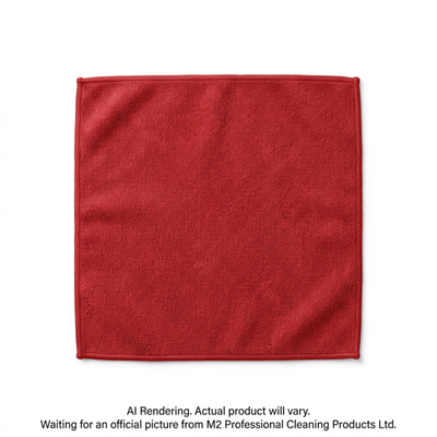 Sani-Pro Microfiber Cloths 40x40cm/16"x16" (300Gsm) Red