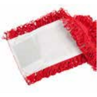 Flat Mop Looped MicroLoop fiber refill 40cm/16" Red w/T/Tabs