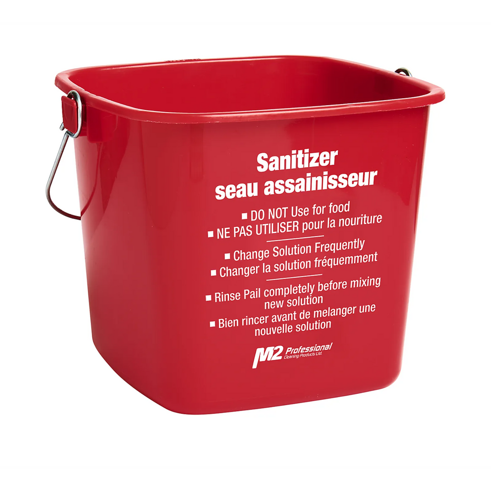 Pail Sanitizer Cleaning Red 6qrt Pail - Sanitizer