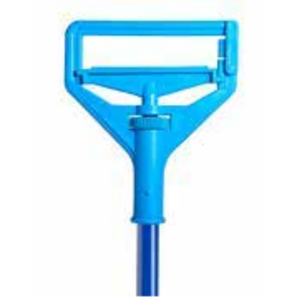 60" Side Change Mop handle- Metal- Blue