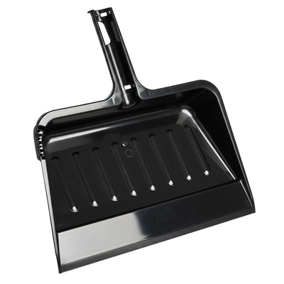 Plastic Clip-On Dust Pan-Black 12"